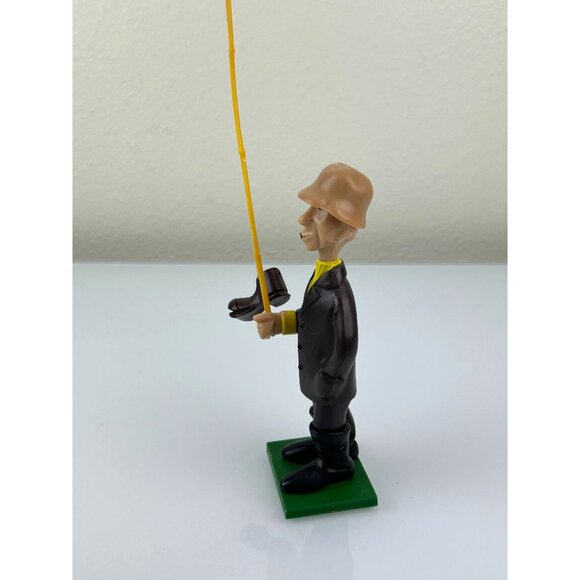 Wilton Cake Topper Old Man Fishing Pole Boot Vintage Made in Hong Kong Plastic - Picture 9 of 15